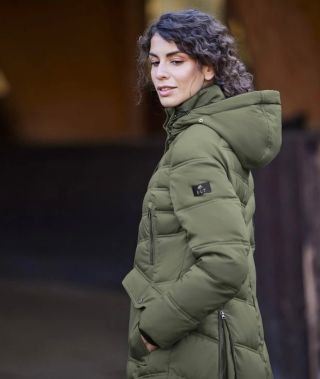 ‼️VÝPRODEJ‼️ Jezdecký kabát Saphira zimní dámský olivová ELT #jezdeckepotrebyequisense #jezdeckepotreby #jezdeckykabat...